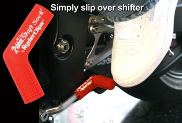 Rubber Shift Sock - Red - Motorcycle Accessories - RSS-RED-DS