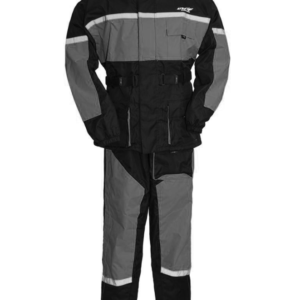 Men's Waterproof Motorcycle Rain Suit in Gray - SKU ATM3003-GREY-FM