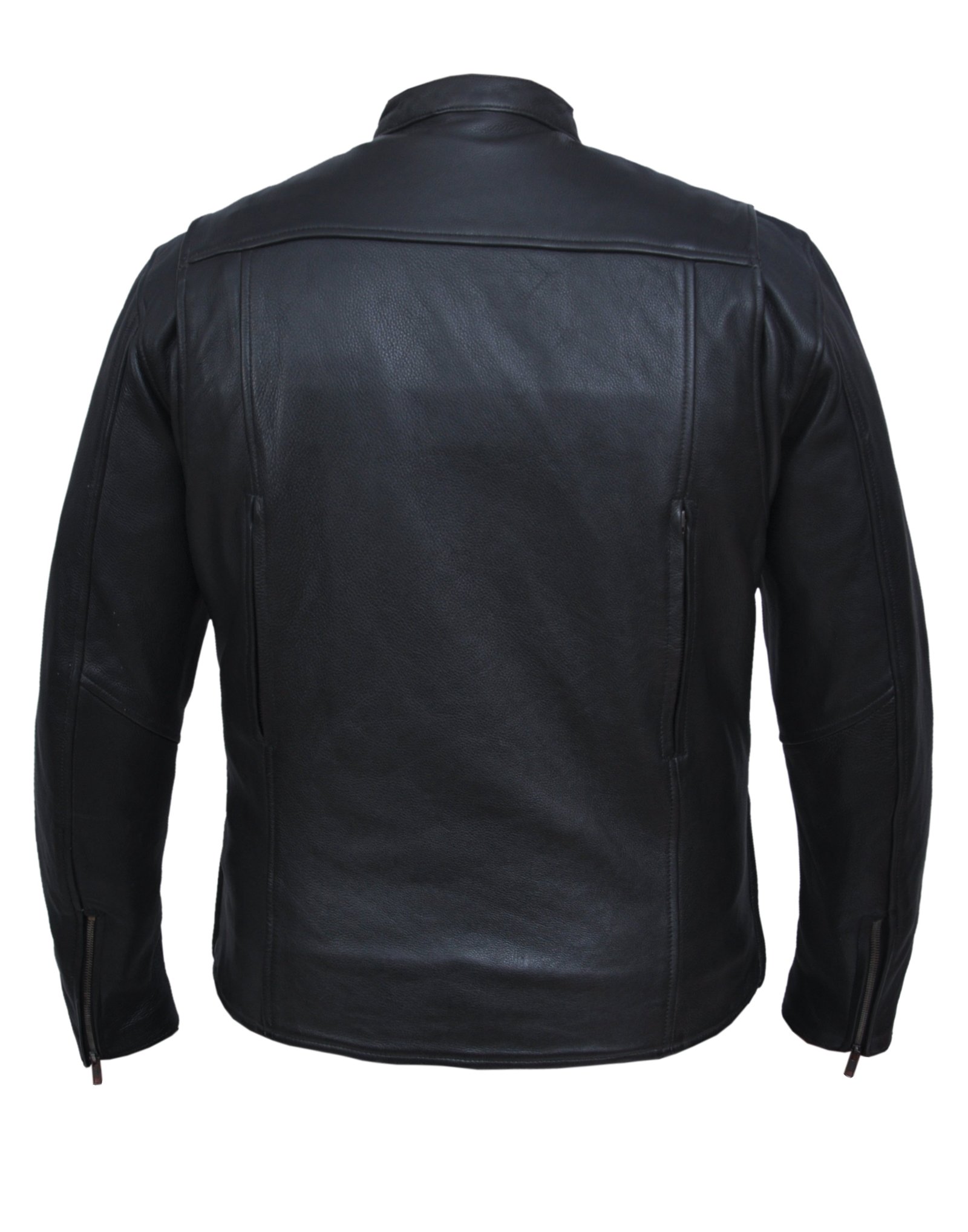 Leather Motorcycle Jacket - Men's - Racer Style - 502-NK-UN