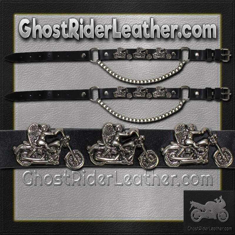 Pair of Biker Boot Chains - Motorcycle Angel - Accessories - BC1-DL