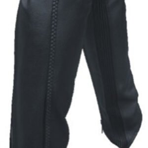 Leather Half Chaps - Leggings - Braid Design - AL2481-AL