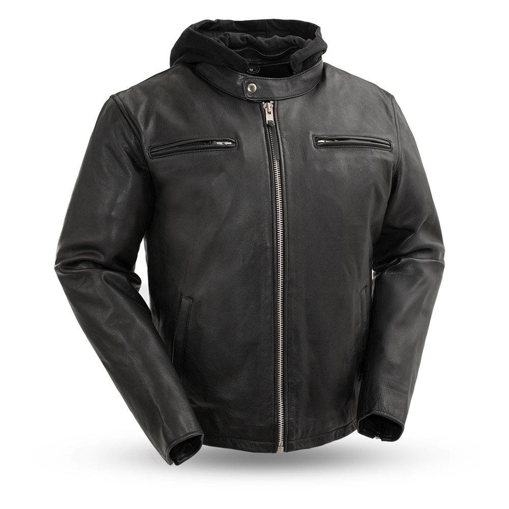 Motorcycle Leather Jacket - Men's - Street Cruiser - FIM248CCBZ-FM