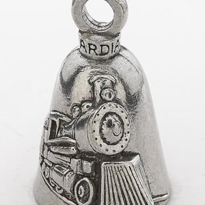 Freight Train - Pewter - Motorcycle Guardian Bell® - Made In USA - SKU GB-FREIGHT-TR-DS