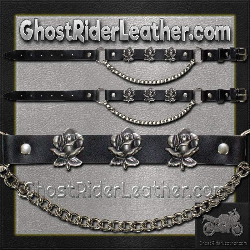 Pair of Biker Boot Chains - Rose - Motorcycle - BC7-DL