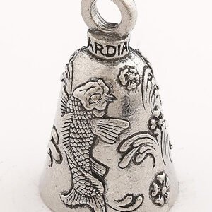 Koi Fish - Pewter - Motorcycle Guardian Bell® - Made In USA - SKU GB-KOI-FISH-DS