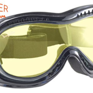 Goggles - Fit Over Eyeglasses - Yellow Lens - Motorcycle Eyewear - 9312-YELLOW-DS