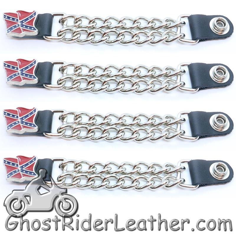 Rebel Flag Vest Extenders - Set Of Four - VE124D-DS