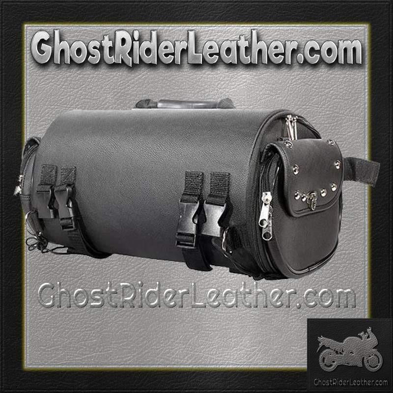 Sissy Bar Bag - Duffle Style - Studs - Biker Gear - Motorcycle - SB77-DL