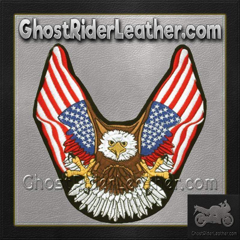 Eagle With American Flag Wings Patch - PAT-B111-DL