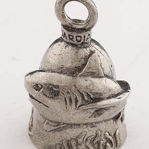 Shark - Pewter - Motorcycle Guardian Bell® - Made In USA - SKU GB-SHARK-DS