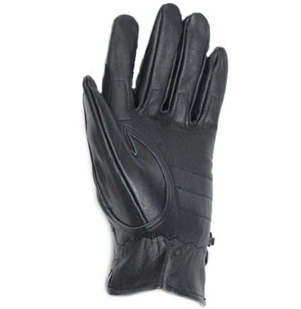 Leather Riding Gloves - Women's - Studs - Full Finger - Motorcycle - GL2079-DL