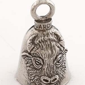 Buffalo - Pewter - Motorcycle Guardian Bell - Made In USA - SKU GB-BUFFALO-DS