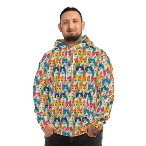 Oil Painting Cat Pattern - Multiple Colors - Fashion Hoodie (AOP)