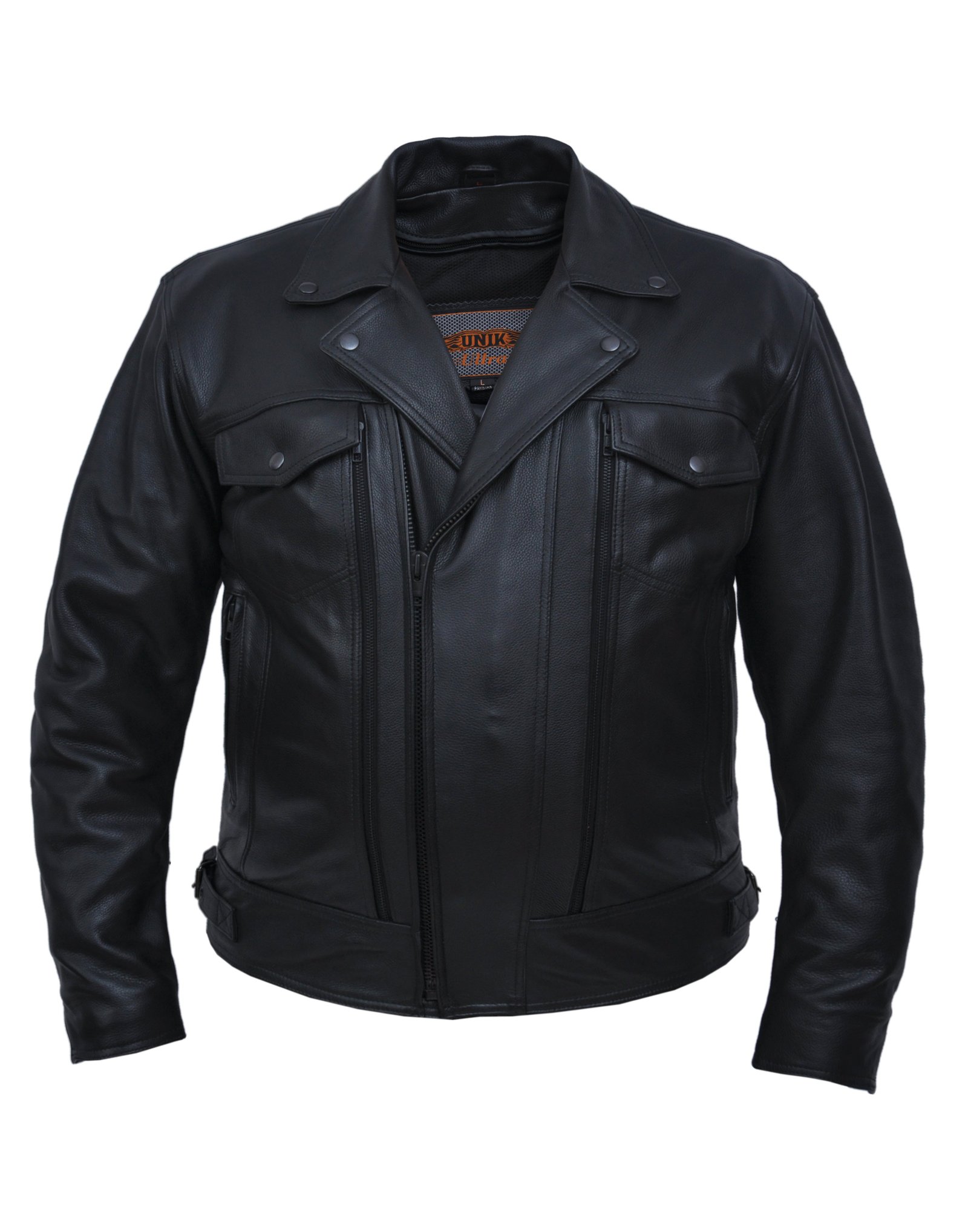 Ultra Leather Motorcycle Jacket - Men's - Biker - 341-CW-UN