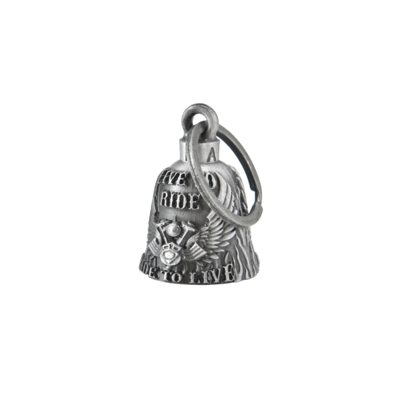 Motorcycle Ride Bell - 3D - Live To Ride - V-Twin - Spirit Bell - Gremlin - DBL26-L-DL