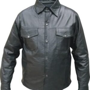 Leather Shirt - Men's - Buffalo - Up To 5XL - Snap Closure - AL2670-AL