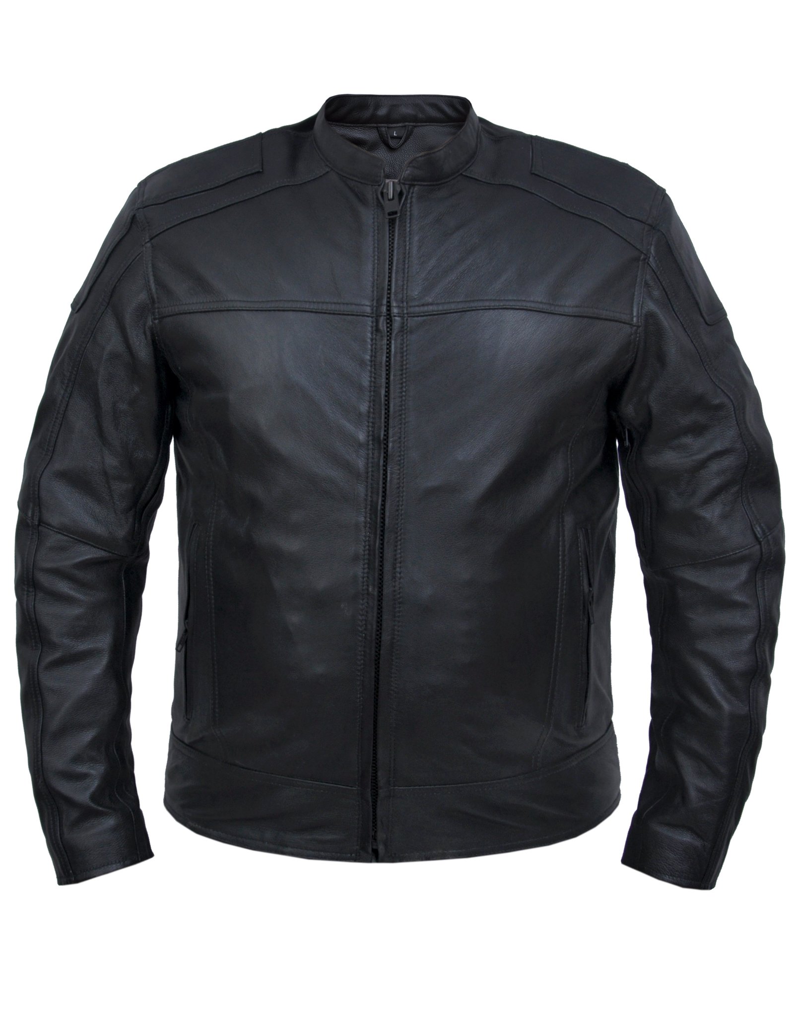 Leather Motorcycle Jacket - Men's - Light Weight - 6624-NG-UN