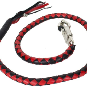 Get Back Whip - Black and Red Leather - 50 Inches - SKU GBW6-11L-DL