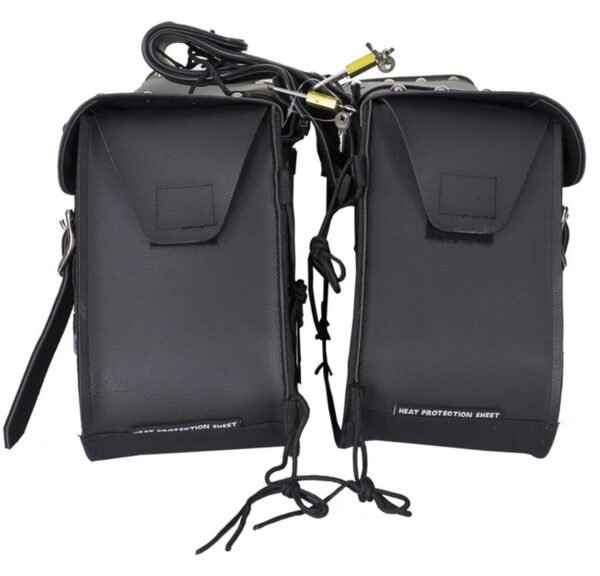 Saddlebags - PVC - Studs - Gun Pockets - Motorcycle Luggage - C-SD4090-PV-DL