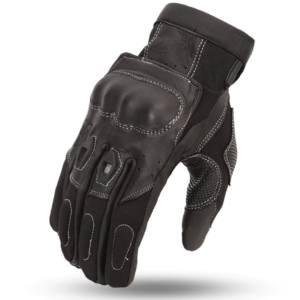 Leather Motorcycle Gloves - Men's - Hard Knuckles - Extreme - FR104GL-FM