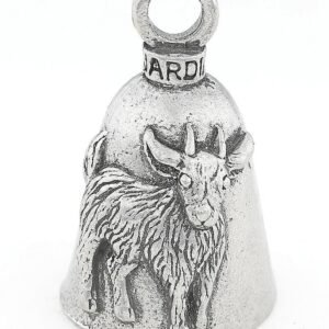 Goat - Pewter - Motorcycle Guardian Bell® - Made In USA - SKU GB-GOAT-DS