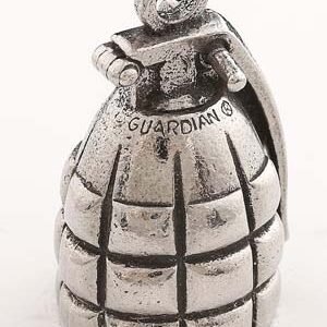 Grenade - Pewter - Motorcycle Guardian Bell® - Made In USA - SKU GB-GRENADE-DS