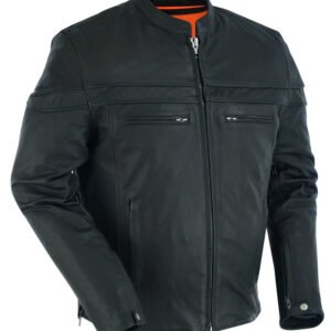 Leather Motorcycle Jacket - Crossover - Lightweight - Racer - DS768-DS