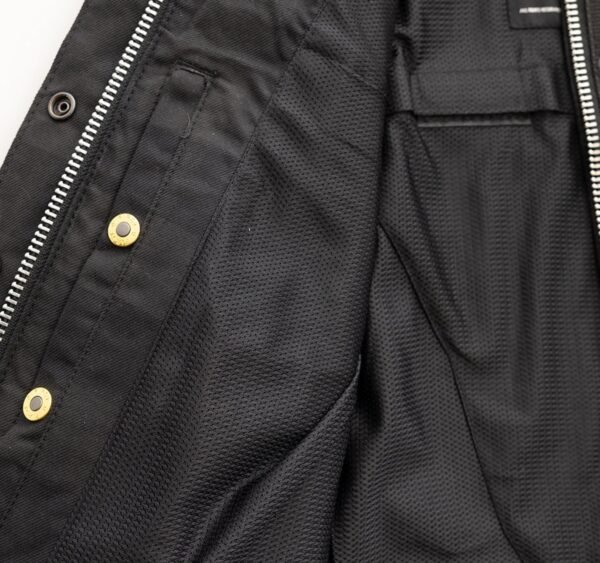 Flannel Motorcycle Shirt - Women's - Armor Pockets - Sophia - Gun Pockets - Up To Size 5XL - Black Gray Plaid - FIL302FNL-FM