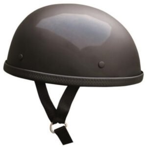 Novelty Motorcycle Helmet - Gloss Black - Turtle - AL3801-AL