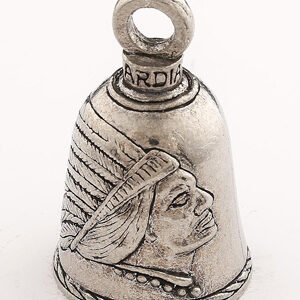 Indian - Pewter - Motorcycle Guardian Bell® - Made In USA - SKU GB-INDIAN-DS