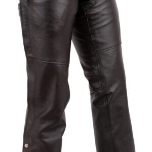Leather Motorcycle Riding Chaps - Tall - Unisex - Rally - FMM835TALL-FM
