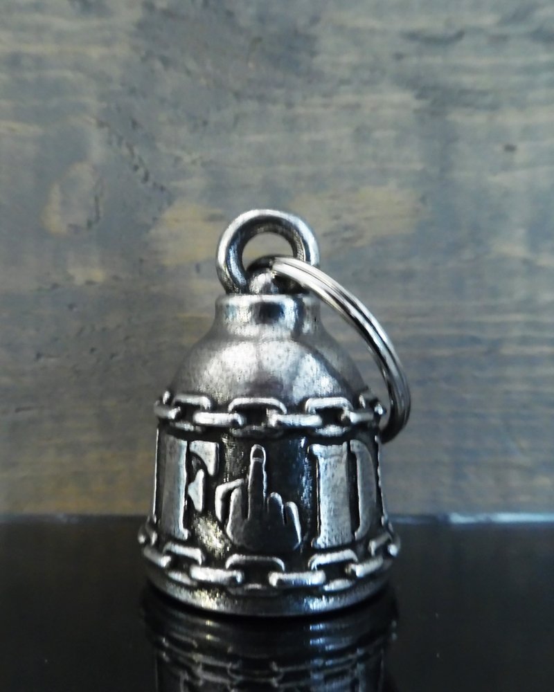 DILLIGAF - Pewter - Motorcycle Spirit Bell - Made In USA - SKU BB95-DS