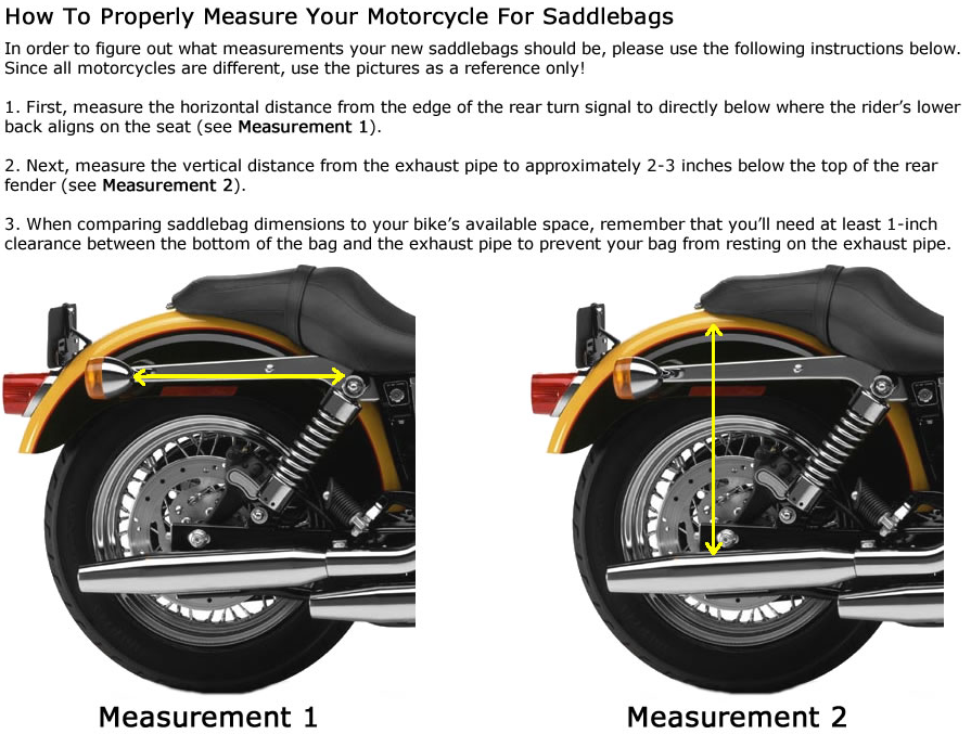 How To Size Your Motorcycle For Saddlebags